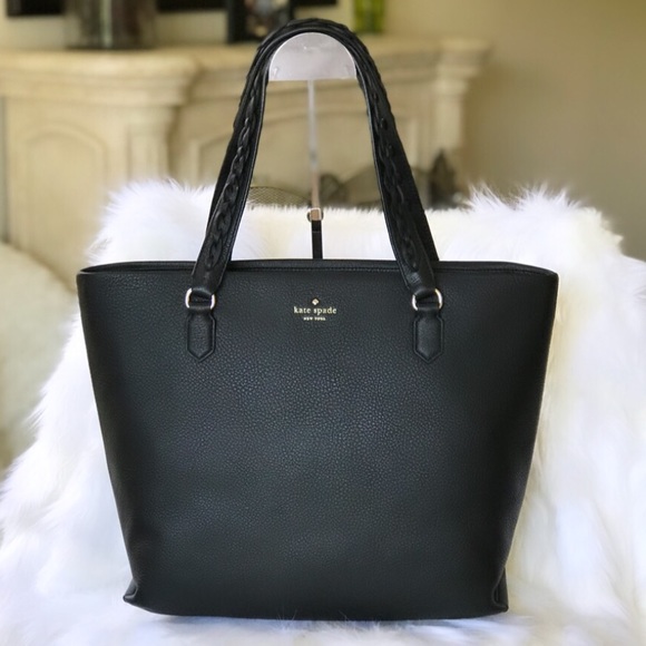 kate spade Handbags - Kate Spade Black Jasmeen Forrest Road Leather Tote